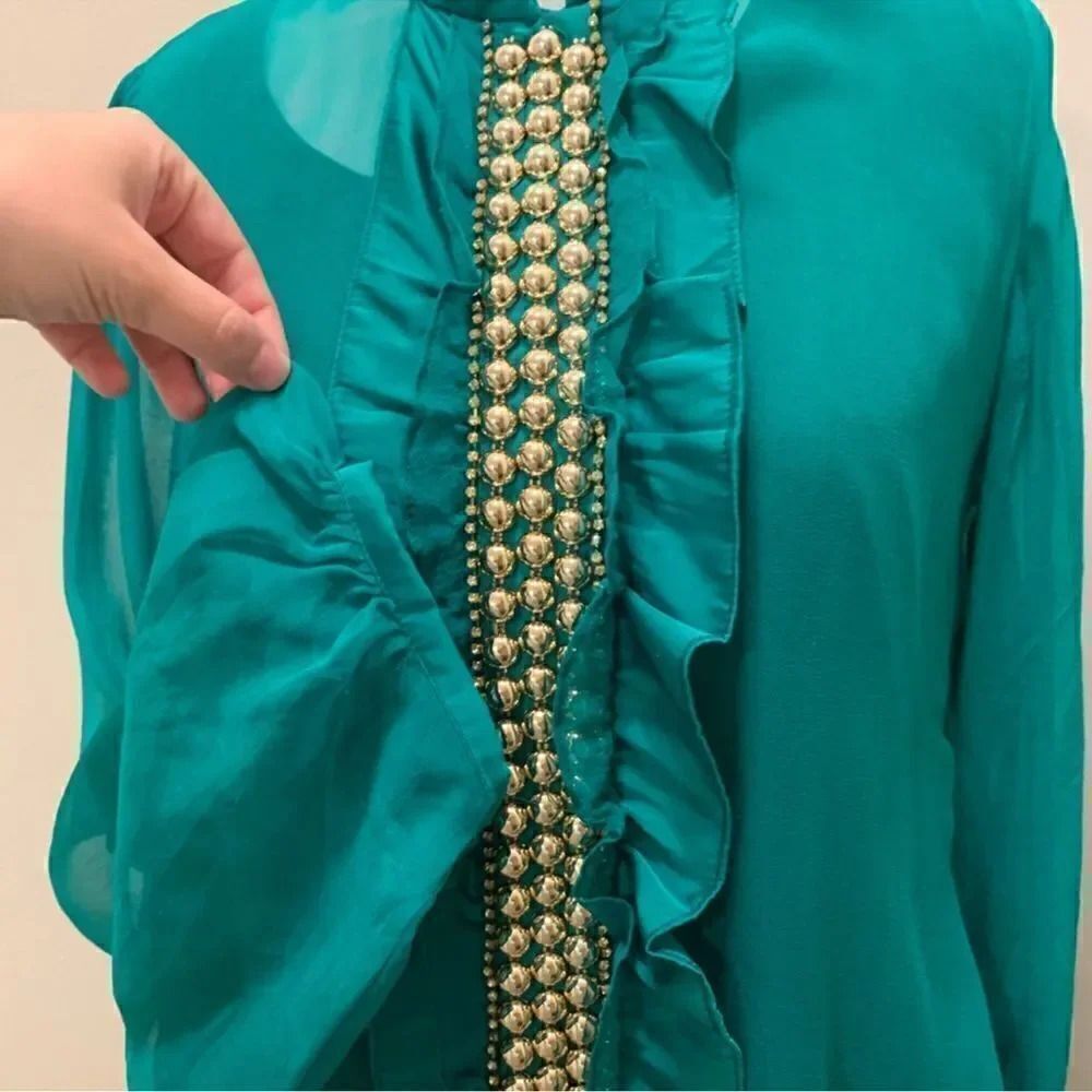 PAKISTANI INDIAN FORMAL DRESS OUTFIT - Picture 3 of 10